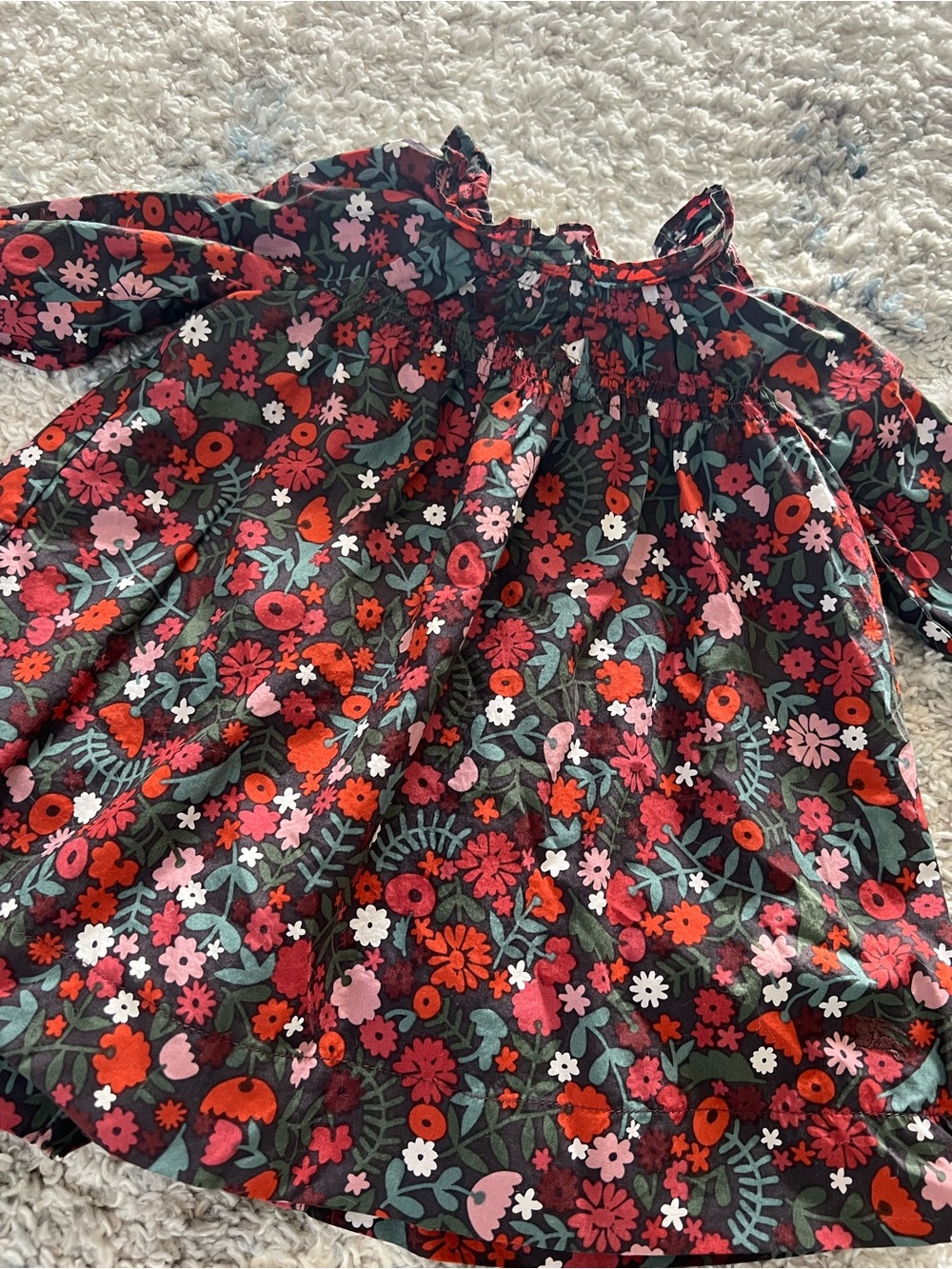 Burberry baby girl floral dress 3-6 months nwot
